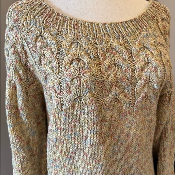 Vintage Oversized Women's Multicolor Knit Sweater Medium - Picture 2 of 5